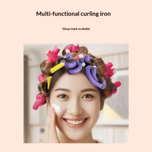 A Set of 10 Pieces Mixed Colors No-heat Hair Curling Rod Lazy Sleep Curling Roller Volumizing Hair Root Curler Cold Perm Rod
