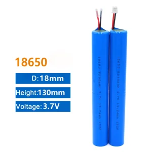 Manufacturer Rechargeable Lithium 18650 3.7V Li-ion Battery Pack for LED Light