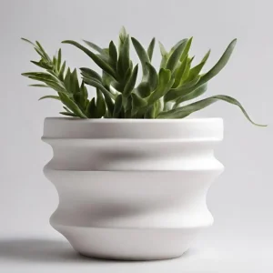 China Textured Ceramic Pots Matte Glaze VDMK2402012