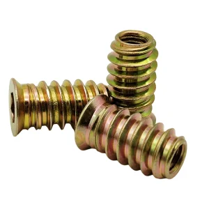 Manufacturers Hot Selling Threaded Inserts Wood Threaded Inserts Bolt Inserts Threaded Nuts