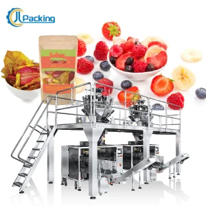 Automatic Food Doypack Packing Machinery Freeze Dried Fruits Lemon Granule Ziplock Standing Pouch Packaging Machine