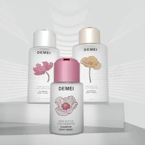 Wholesale Round Empty HDPE Plastic Conditioner 90ml 300ml 500ml Screw Cap Lotion Serum Cosmetic Packaging Bottle