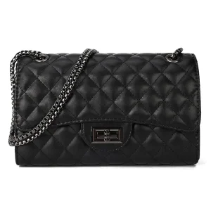Wholesale Women's Quilted Leather Crossbody Bag
