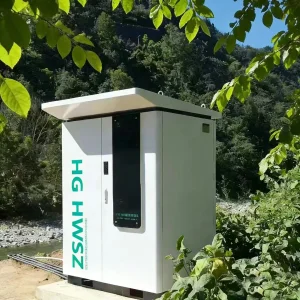 Outdoor automatic water quality monitoring station with permanganate index monitor and integrated water sampling and distribution system HG HWSZ S100