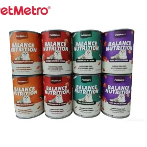 Comida húmeda natural para gatos con textura de carne suave para una fácil alimentación, trozos en salsa