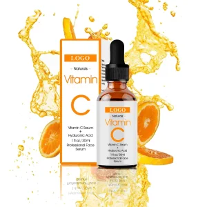 Suero facial orgánico de vitamina C para el tratamiento del acné y el envejecimiento, vitamina C para piel opaca y seca