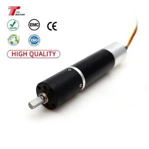 Dc12v 24v 16mm Diameter 60w IE4 Planetary Coreless Brushless Dc Motor Gearbox With Encoder