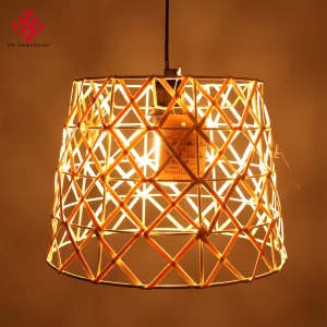 Hand Woven Bamboo Rattan Chandelier