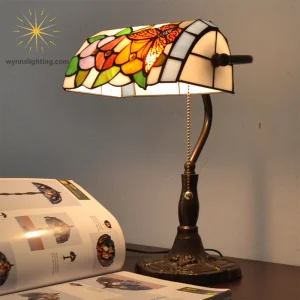 Montenegro Luxury Tiffany Glass LED Bedside Lamp