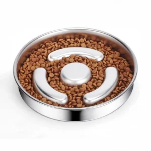 Stainless Steel Puzzle Dog Bowls