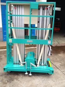 Aerial Work Platform Dual Vertical Double Mast Lifts for Indoor