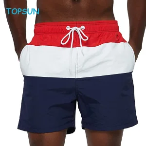 Men Swim Short Sublimation Prints Beach Shorts for Men Swim Trunks with Quickly Dry Polyester Fabric