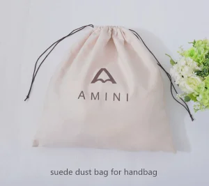 Gran bolsa de ante para bolso y zapatos, bolsa de terciopelo con cordón