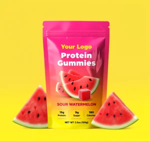 Hydrolyzed Collagen Protein Gummies for Muscle Growth Athletic Support Sugar Free Health Supplement Soft Candy Fitness Recovery