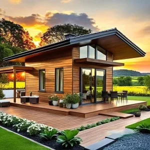 Modern Luxury Design Modular Prefab Wooden Villa With High Quality Fast Installation