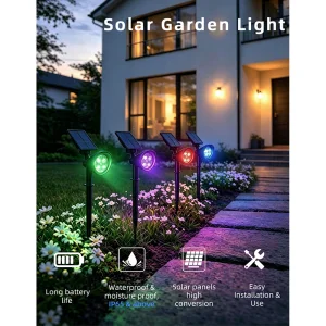 IP65 Rated Solar Powered Rechargeable Spotlights