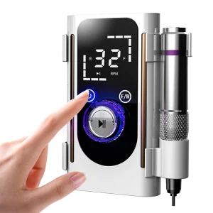 Professional Rechargeable Cordless Nail Drill Kit 45,000 RPM Salon Precision Acrylics Gels Natural Nails E File Reusable For