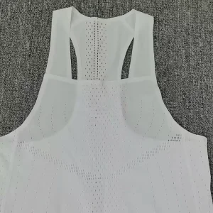Custom Laser Drilling Men Seamless Fit Sport Club Pressure Vest