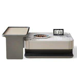 Smart Rectangular Marble Coffee Table
