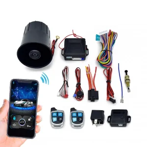 Bluetooth Car Alarm System with 433.92/370/315MHz Pke Automatically Unlock Lock Keyless Entry