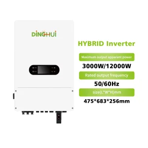 OEM High Efficiency 8kw 10kw 12kw MPPT IP65 3 Phase Energy Storage Hybrid Solar Inverter