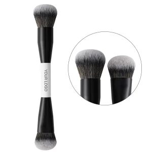 Custom Dual End Foundation and Concealer Brush Vegan Professional Makeup Brushes