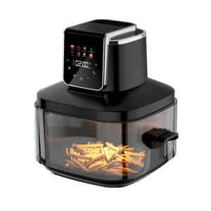 Multi-functional 1800W Digital Control Portable 6L Glass Pot Air Fryer with Folding LED Display