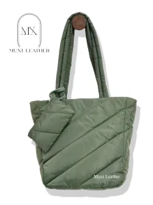 Bolso tote de nylon impermeable para mujer y hombre