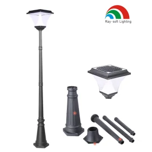 مصباح حديقة شمسي LED صديق للبيئة للفناء والممرات