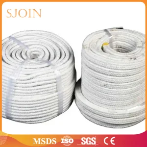 Heat Insulation Mineral Wool Fibre Thermal Resistant Textile Ceramic Fiber Sealing Fireproof Woven Building Material Refractory Round Square Rope