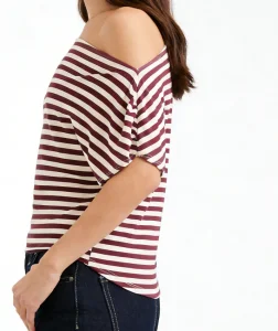Womens Off-Shoulder Crop Top