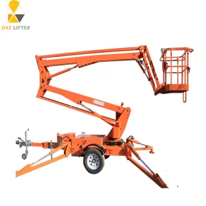 China Daxlifter Brand Stable Structure Hydraulic Towable Cherry Picker Price
