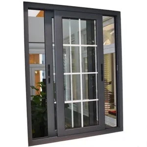 Puerta y ventana de balcón de villa con aislamiento acústico y térmico de aleación de aluminio, ventana deslizante de vidrio hueco