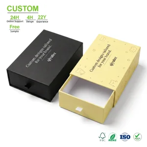 Custom Logo Drawer Box Sliding Pull Out Cardboard Gift Packaging Box