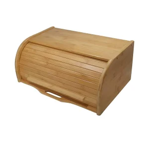 Hot Selling Kitchen Countertop Storage Container Box Bamboo Bread Box