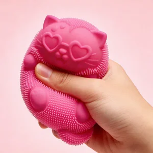 Cross-border Explosives Pinch Music Decompression Ball Fingertip Toys Plush Cute Cat Shape Pet Squeeze Decompression Toys