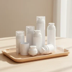 High Quality Eco-friendly Plastic Airless Pump Bottles Sizes Skin Care Cosmetics Lotion Cream Container Skincare Packaging