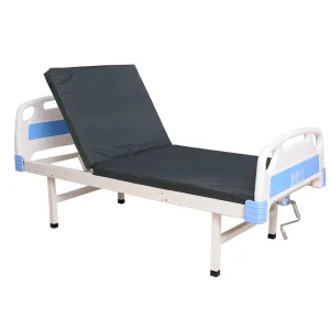 Single-Crank Manual Nursing Bed for Home and Clinic Use, Medical Bed