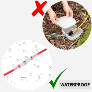 Conectores de terminales eléctricos de cable eléctrico a prueba de agua, conectores de manga de soldadura termorretráctil para motores