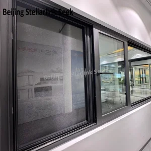 High-End Energy Efficient Thermal Break Aluminum Sliding Window with Casement Window Effect for Villas High Rise Buildings