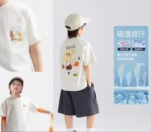 Ropa nueva para bebés niñas, camiseta de cuello redondo impresa
