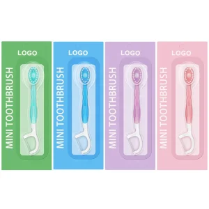 5 In 1 Disposable Mini Travel On The Go Toothbrushes
