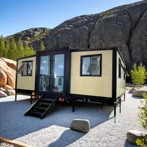 Casa modular prefabricada inteligente de lujo, casa cápsula al aire libre, casa contenedor, casa expandible, casa prefabricada