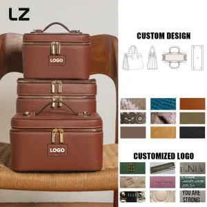 Waterproof PU Travel Vanity Case