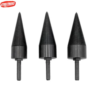 Hot Power Tool Drill Bits Heavy Duty Removable Firewood Log Splitter Drill Bits Cone Driver for Woodworking Top Selling Product