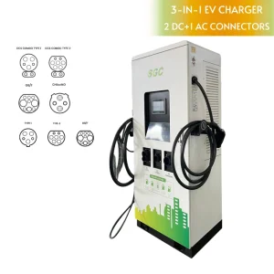 AC+DC EV Charger for Electric Vehicle Charging Station Equipped with Ocpp 1.6j for Smart Network Management and Control
