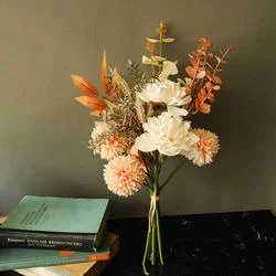 Peony Dandelion Bouquet