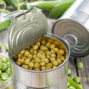Estándar de Preparación de Guarniciones de Restaurante de Hotel Premium Ingredientes Guisante Verde en Salmuera en Lata