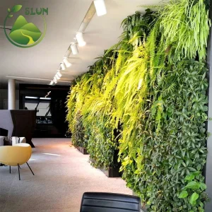 Home Outdoor Garden Decor UV Protected Faux Plastic Green Grass Wall Backdrop Panel Artificial Plant Grass Wall for Decor