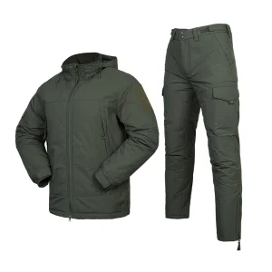 Winter Work Overalls Stand Collar Thermal Coat for Warehouse Labor Security Guard Permanent Insulation Cold Protection Uniform